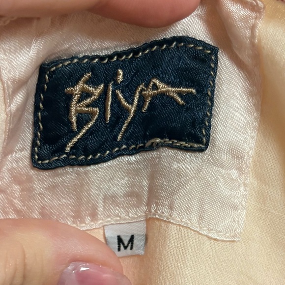 Johnny Was BIYA 100% Cotton Embroidered Boho Tie Dye Gypsy Style Blouse - Picture 3 of 5